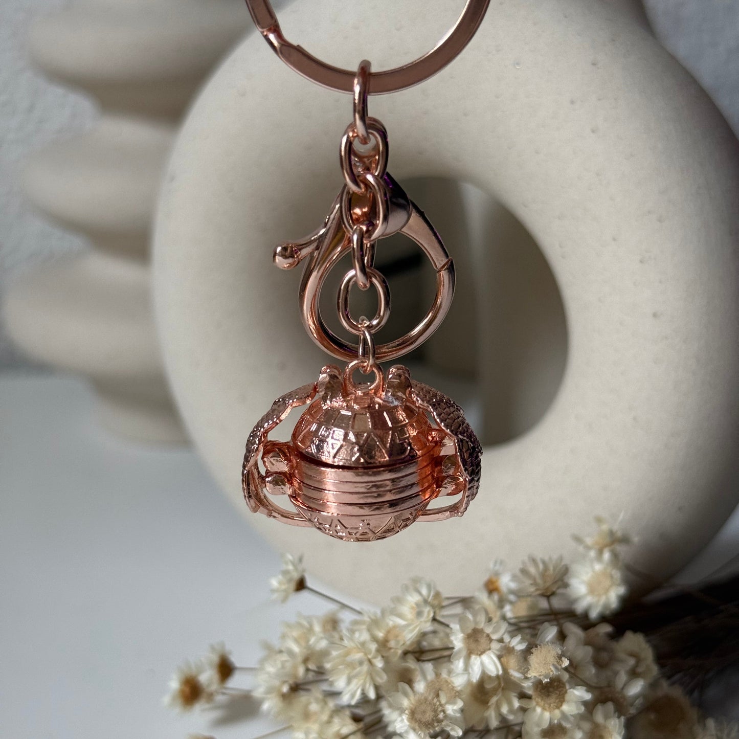Porte-clés - Ailes d'ange en or rose