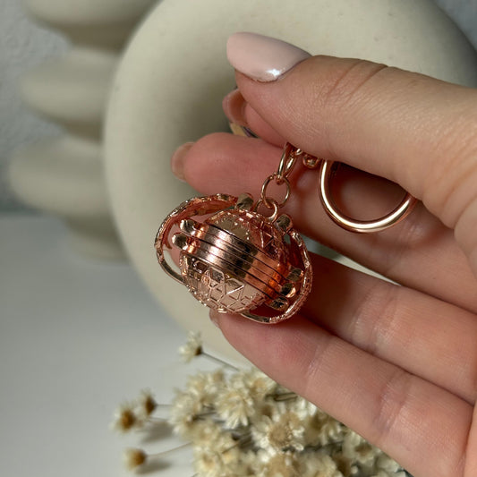 Porte-clés - Ailes d'ange en or rose
