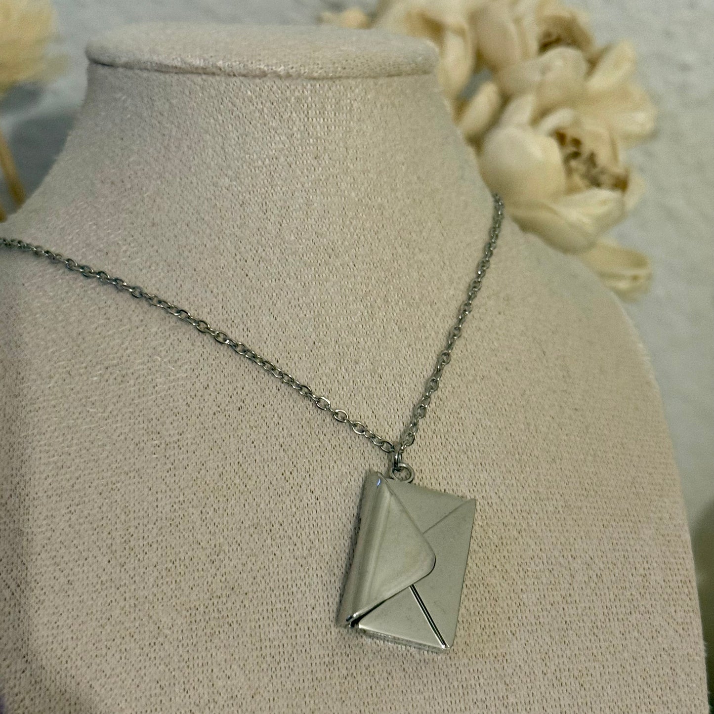 Colar carta - Silver