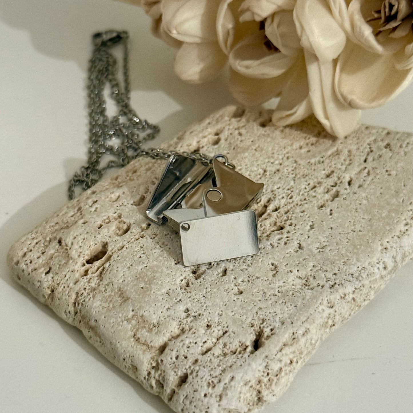 Colar carta - Silver